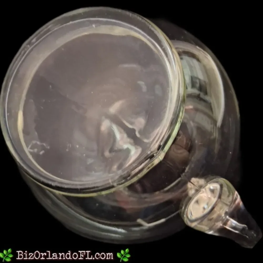 VINTAGE: Large Beverage Pitcher Hand Blown Clear Glass
